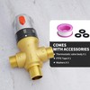 Morado Thermostatic Mixing Valve with 1/2 NPT Male Connection, Water