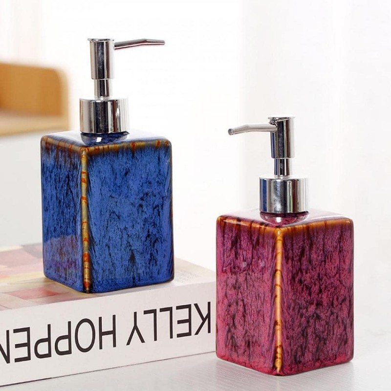 Hand Soap Dispenser Kiln Variable Glaze Lotion Dispenser Dish Soap