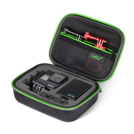 GoPro Storage Case Basic Camera Case for Gopro Camera Carrying Case Solid, Small Green, Small, Casual