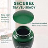 Urn for Human Ashes, Set of 5, Metal, Funeral, Green
