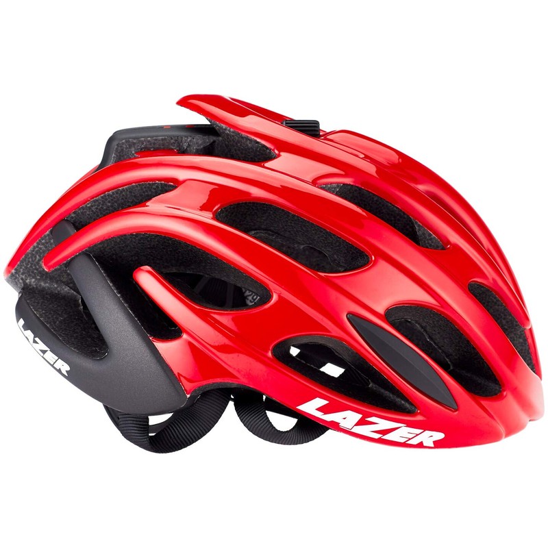 Lazer Blade+ In-Mold Rollsys® High Performance Cycle Helmet (Red/Black, Large)