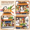 JYLWSMHMU Japanese Sushi Shop Building Blocks Set Japan Mini Blocks