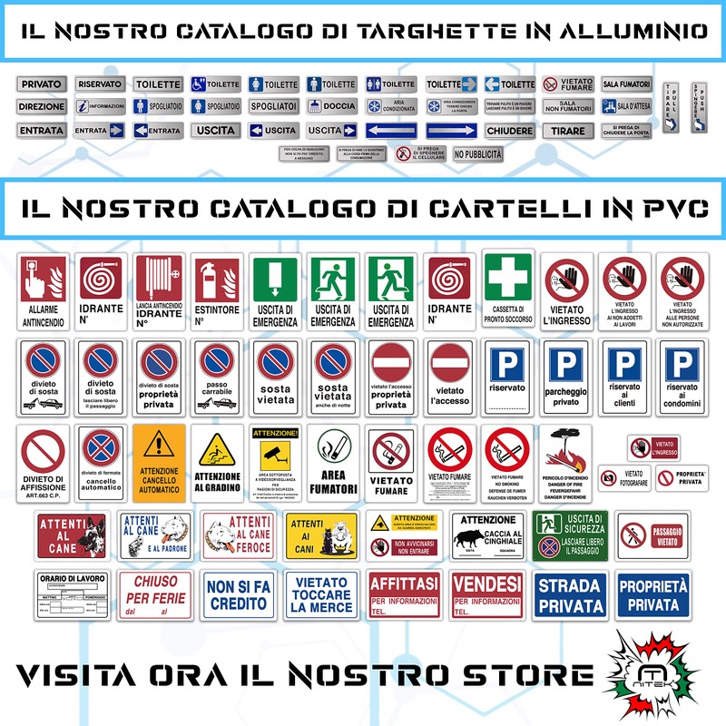 Nitek Nummernschild Informationen aus satiniertem Aluminium 150 mm x 150