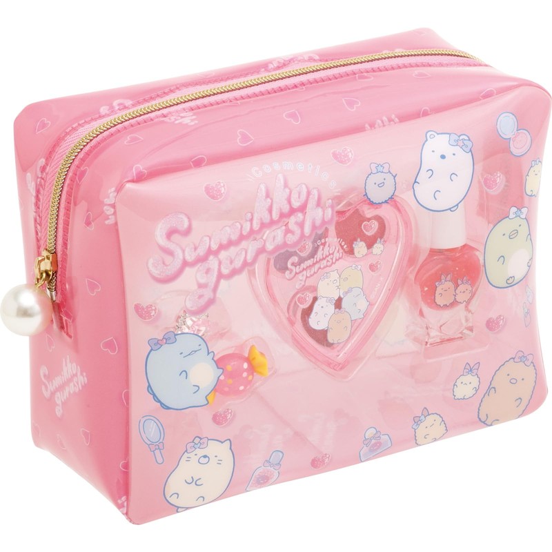 San-X Sumikko Gurashi Sumikko Cosmetic Pouch, Pink, FE41301 (H x