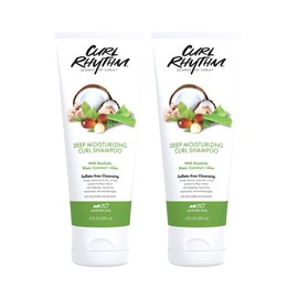 Curl Rhythm Deep Moisturizing Curl Shampoo - Curly Hair Shampoo for Hydration - With Shea Butter and Coconut - Silicone and Sulfate Free - 2 pc
