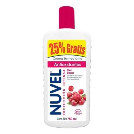 Nuvel Crema Corporal Protección Intensa con Antioxidantes, Piel Seca, 750 ml