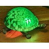 20.3cm Turtle/Tortoise Design Mottled Green Stained Glass Tiffany Look Table