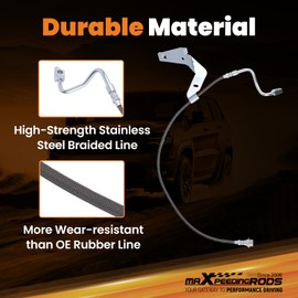 maXpeedingrods Extended Brake Lines for Ford F-250 F-350 Super Duty 4WD 2008-2016 w/4-6" Lift, Front Stainless Steel