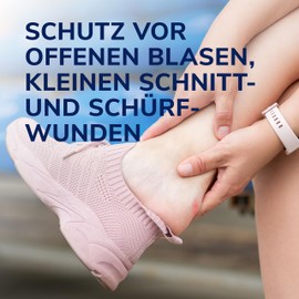 Dr. Scholl's Schnitt- und Schürfwundenpflaster mit Hydrogel-Technologie - Packung mit 6 Stück, 3 große und 3 kleine Pflaster, Lindert Schmerzen sofort, spendet Feuchtigkeit für schnelle Wundheilung
