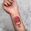 4 x 'Kawaii Ice Lolly' Temporary Tattoos - Water Resistant,