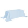90x132 Blue Mist Tablecloth - Stain and Wrinkle Resistant Washable
