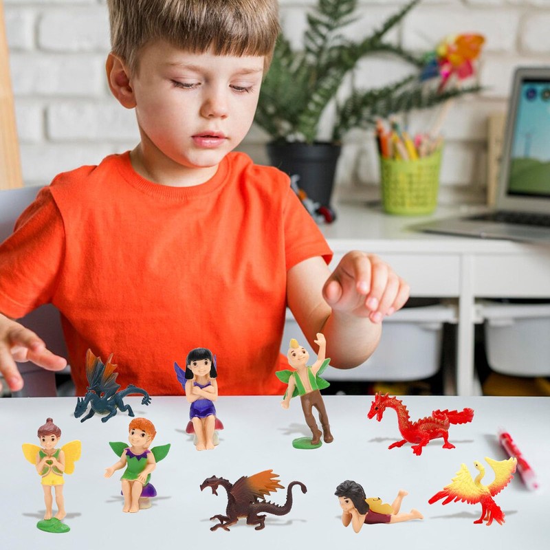 ONEST 12 Pieces Small Fairy Figurines Hand Painted Fairies Figures