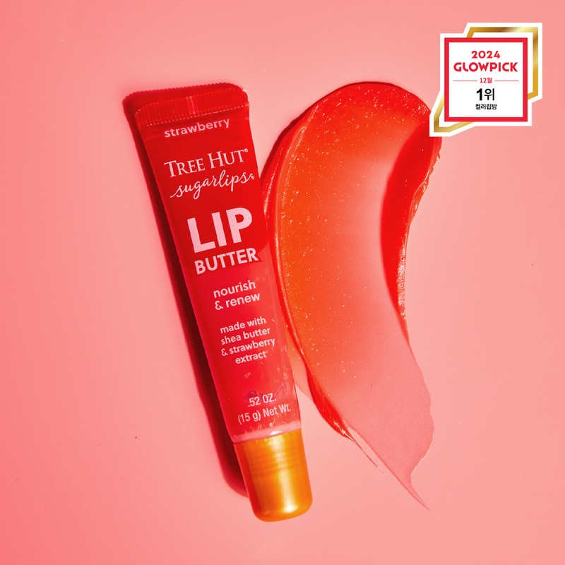 TREE HUT Sugar Lips Lip Butter 15g - Strawberry 15g