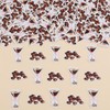 SHADOAMP Espresso Martini Confetti, 200pcs Double-Sided Printing Table Decor for