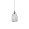 Glassland Pendant Lighting, 1 Light Mini Pendant Light in Brushed
