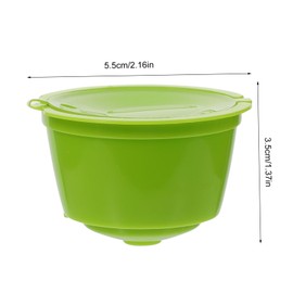 Gadpiparty 1set Refillable Coffee Capsules with Micro Mesh Filter Compatible with Dolce Gusto Durable Space Saving Coffee Cup Strainers 3pcs