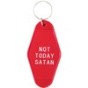 Motel Key Tag Gifts Not Today Satan Keychain Unique Hotel