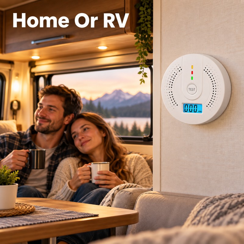 Standalone Carbon Monoxide Detector with LCD Display – CO Gas