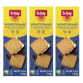 Schar - Honeygrams - Certified Gluten Free - No GMO's, Lactose, Wheat or Preservatives - (5.6 oz) 3 Pack