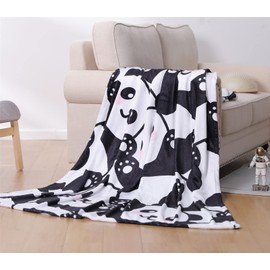 Sviuse Panda Blanket Cute Pandas Throw Blanket for Girls Twin Size Throw Blankets Panda Gifts Soft Panda Blankets for Panda Lovers (Panda 7, 60" X 80")