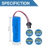 3.7V 800mAh Li-ion Rechargeable Battery, with USB Chargers, SM-2P Plug