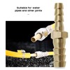Hose Connector Reducer Brass Beard Straight Connector 8mm to 6mm