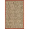 Safavieh Natural Fiber Collection NF114Y Border Basketweave Seagrass Accent Rug,