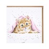 Wrendale Duvet Day Kitten Greetings Card