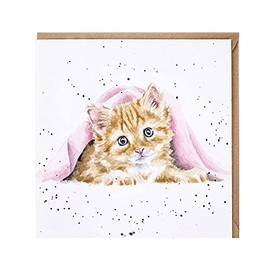 Wrendale Duvet Day Kitten Greetings Card