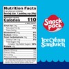Snack Pack Ice Cream Sandwich Flavored Pudding Cups, Lunchbox Snack,