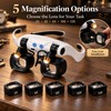 LED Head-Mounted Magnifier for Precision Work – 2-Pack with Interchangeable