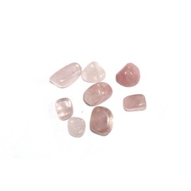 Jet Rose Tumbled Stone 100 Grams Approx. 0.75" to 1"inch w/Velvet Pouch (Rose)