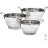MIU Colander Set w/ Riveted Handles 3Pc Nests Stainless Steel