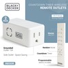 BLACK+DECKER Wireless Remote-Control Outlet Timers, Pack of 2 Grounded Outlets,