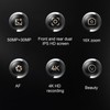 Digital Camera 4K HD Dual Cam Dual IPS Screen 16X