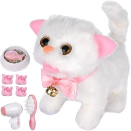 Brand: WorWoder WorWoder Electronic Plush Interactive Cats for Kids That Move and Meow Cat-1