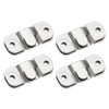 PATIKIL Flush Mount Bracket 43x19mm, 4 Pairs Interlocking Hanging Buckle