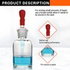 TISMART Dropping Bottle Sets 3PCS Transparent 3Size(30ml (1.01oz)/60ml (2.03oz)/ 125ml