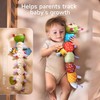 TUMAMA Caterpillar Sensory Toys,Infant Baby Stuffed Animal Activity Soft Toys