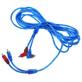 Alipis Audio Cable Double RCA to Double RCA Subwoofer Stereo Cable for Automotive Audio Systems Reliable Connection for DIY Installation High Performance Signal Transmission