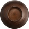 Ceramic Indigo Wood Grain Line Soup Bowl, Light Tea, Size:
