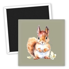 Süßer Eichhörnchen Kühlschrankmagnet - Tierliebhaber Geschenk - Lustige Tiermagnete - Eichhörnchen Deko - Kühlschrank Magnet Tiere - Tierische Kühlschrank Deko - Tierfreund Accessoires