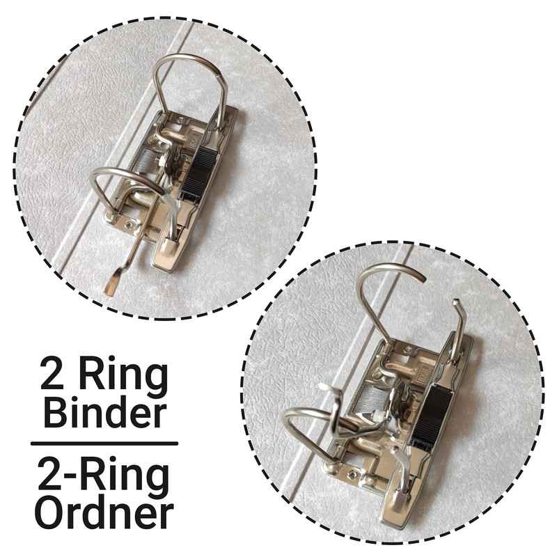 Netuno Ekobox Lever Arch File with 2 Rings Marbled Black
