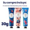 Crema Hidratante Manos Reparadora Extractos Naturales 3pzs