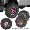 RCYouHott RC Aluminum 1.3 Wheels Tires for SCX24 TRX4M 1/18