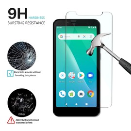 Covthch for Schok Volt SV55 SV55216 Screen Protector Tempered [ 2-Pack ], 9H High Definition Clear HD Glass Film [Anti-fingerprint Anti-Shatter Anti-Scratch Bubble Free] Case Friendly 2.5D Curved Edge