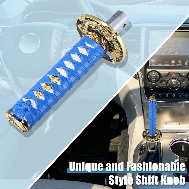 X AUTOHAUX 15cm Samurai Sword Style Gear Shifter Lever Katana