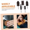OSALADI 5Pcs Leather Burnishing Tool Edge Burnisher Rods for Polishing