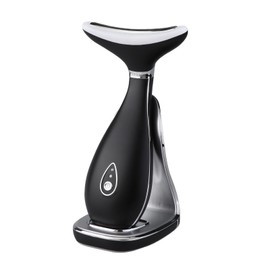 VRAIKO Lily Neck Face Massager, Skin Rejuvenation Beauty Massager, 3-in-1 at-Home Facial Spa Tool, Lifting, Toning and Tightening for a Radiant Appearance (Space Black)