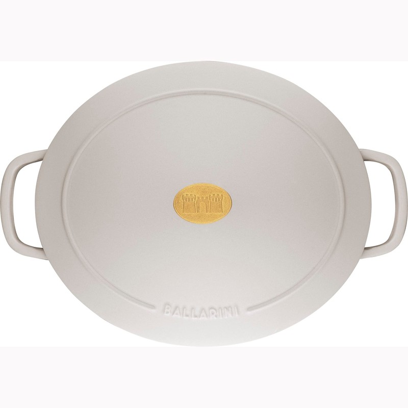 BALLARINI Bellamonte Cast Iron 4.75-qt Oval Dutch Oven - Crema